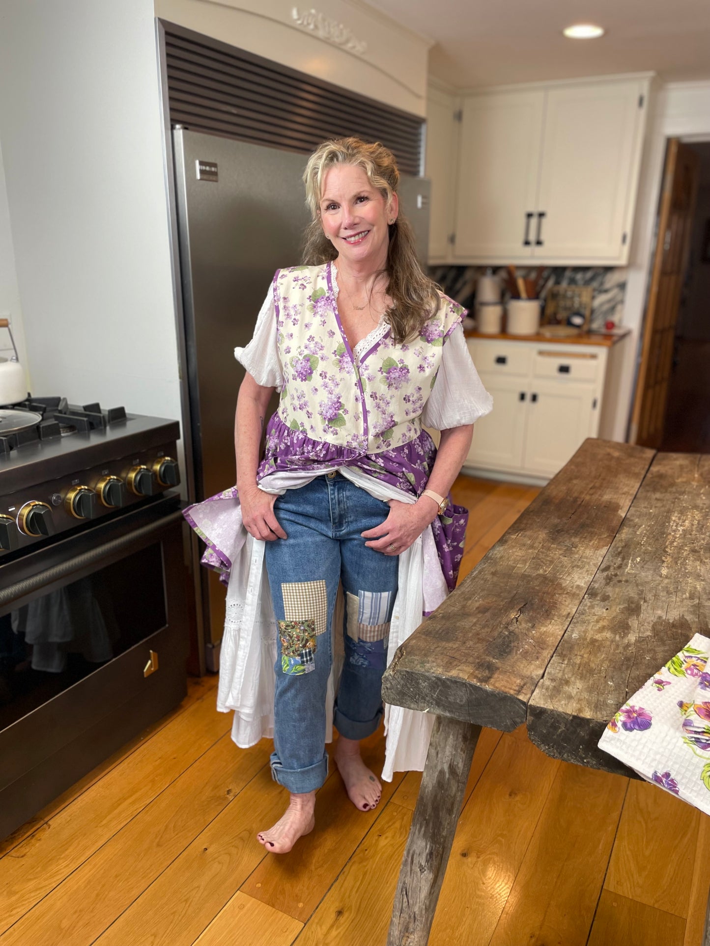 Melissa's Patchwork Dungarees