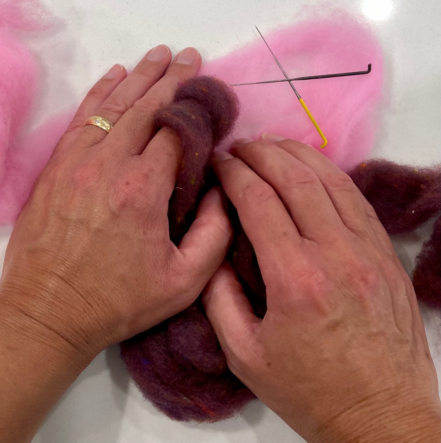 Life's 'Pin' Good, Custom Felted Pin Cushion in Green