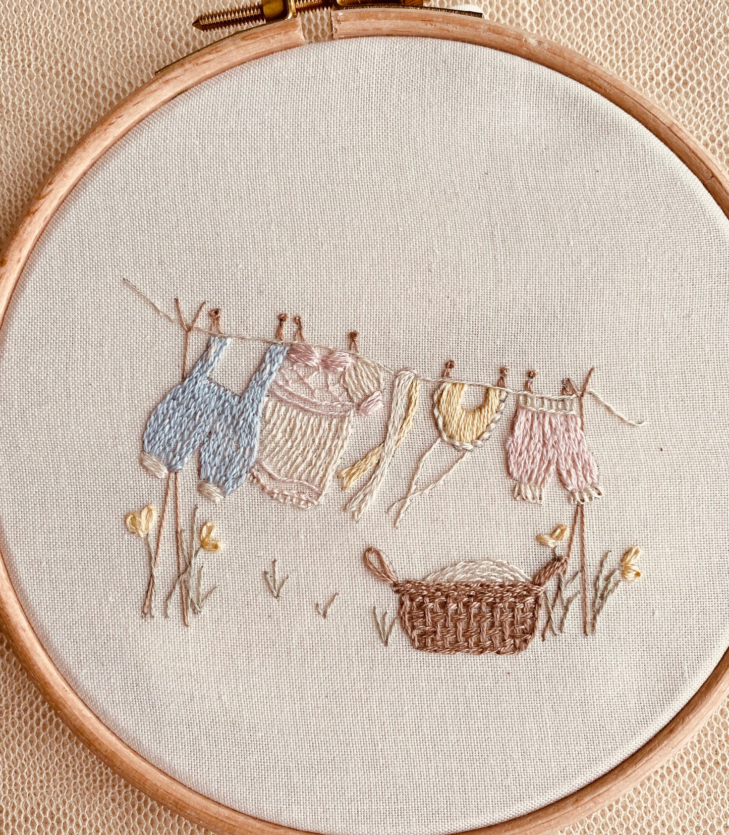 The Clothes Line Embroidery Kit