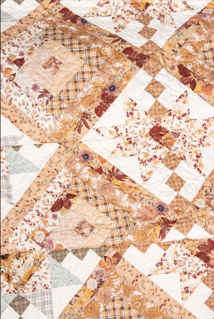 Evening on the Prairie, Laura's Log Cabin Quilt Kit