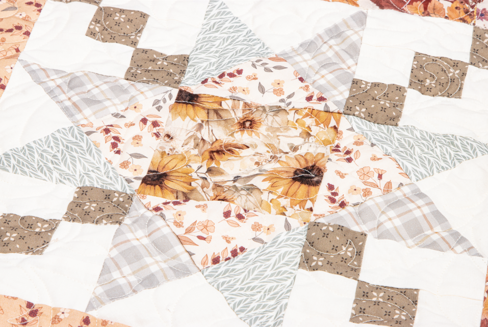 Evening on the Prairie, Laura's Log Cabin Quilt Kit