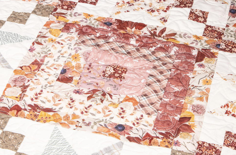Evening on the Prairie, Laura's Log Cabin Quilt Kit