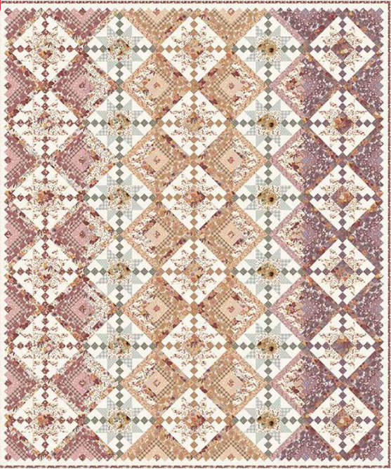 Evening on the Prairie, Laura's Log Cabin Quilt Kit