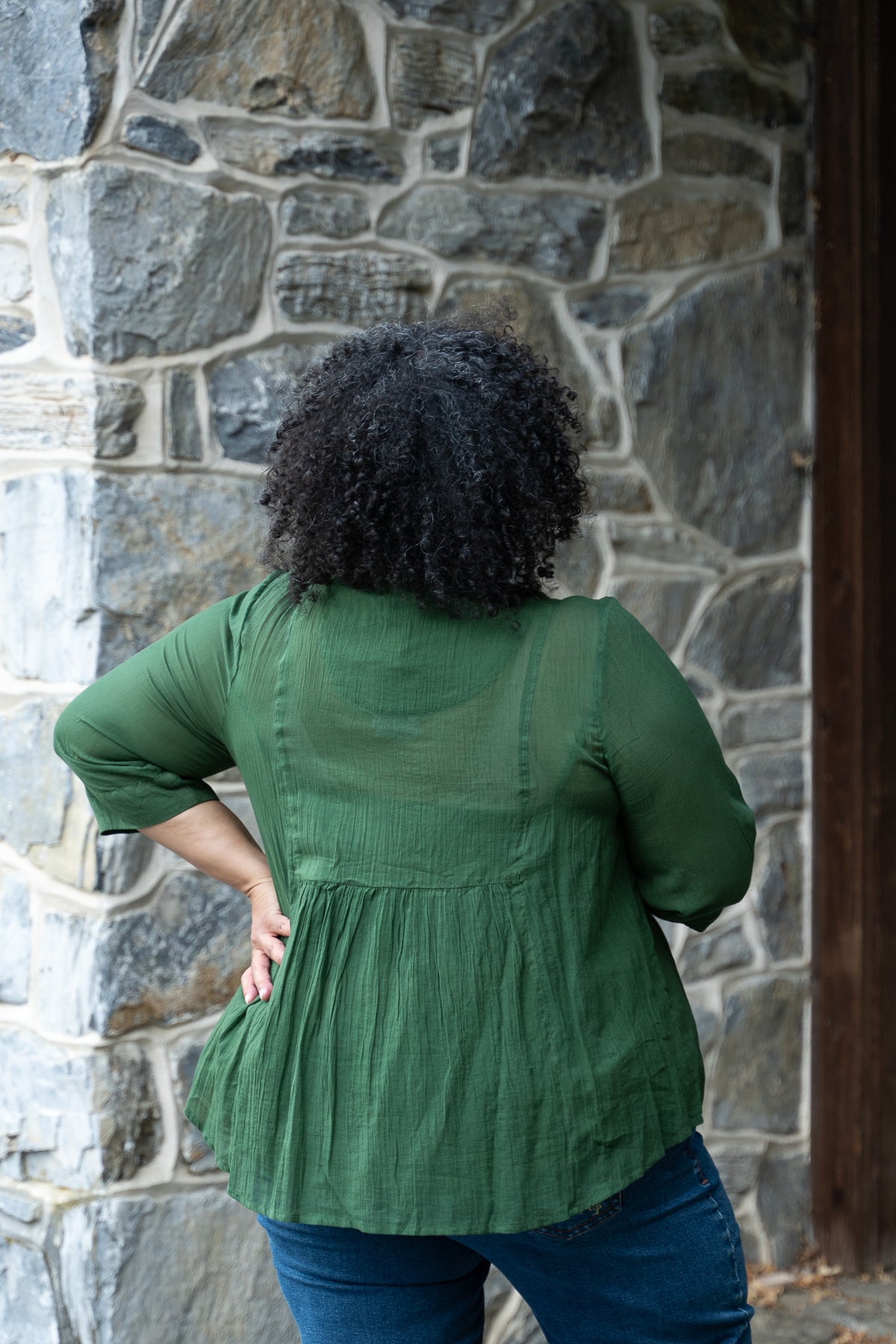 Marion Blouse in Green