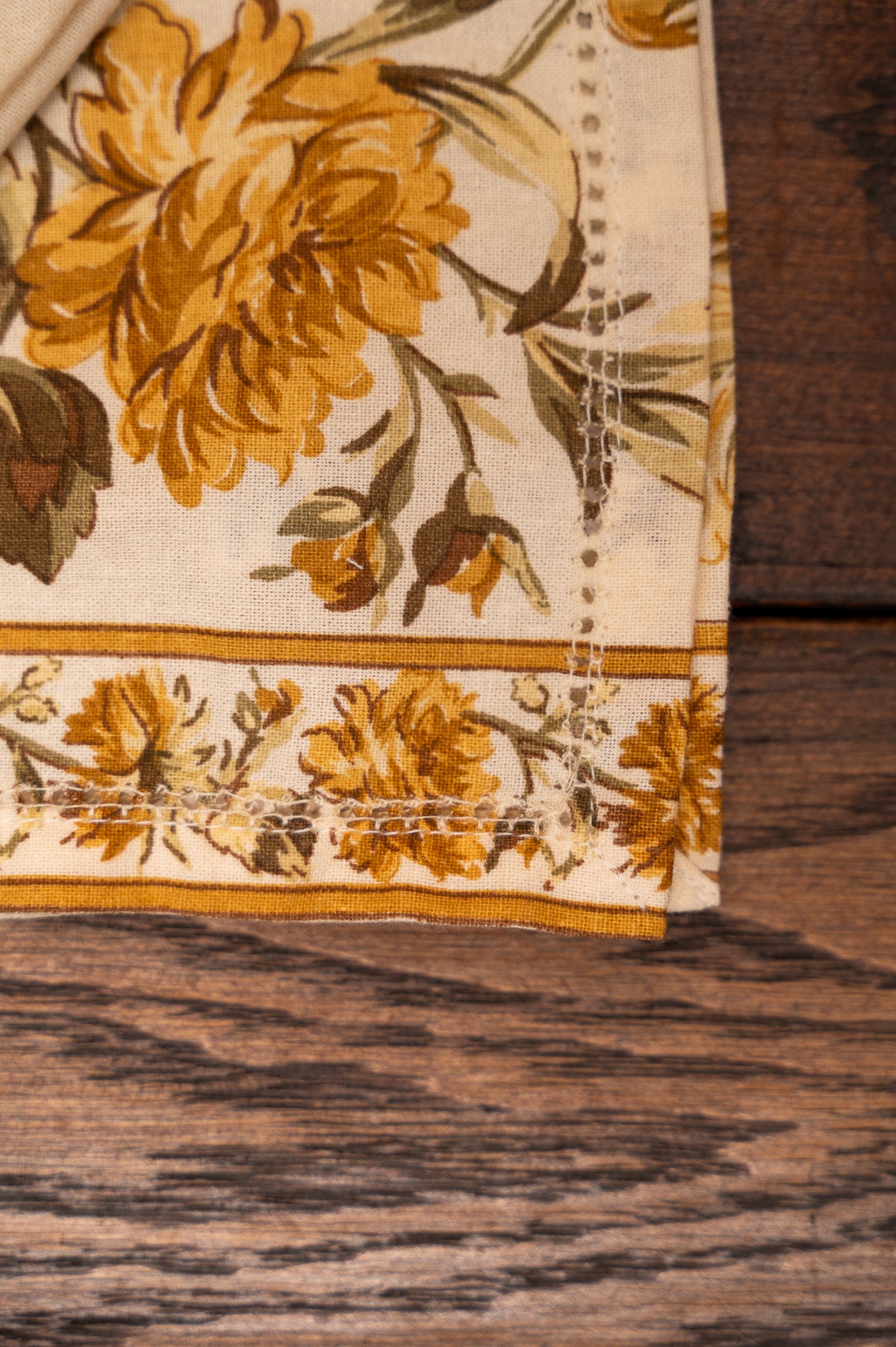 Musical Floral Luncheon Napkin, Set of 6