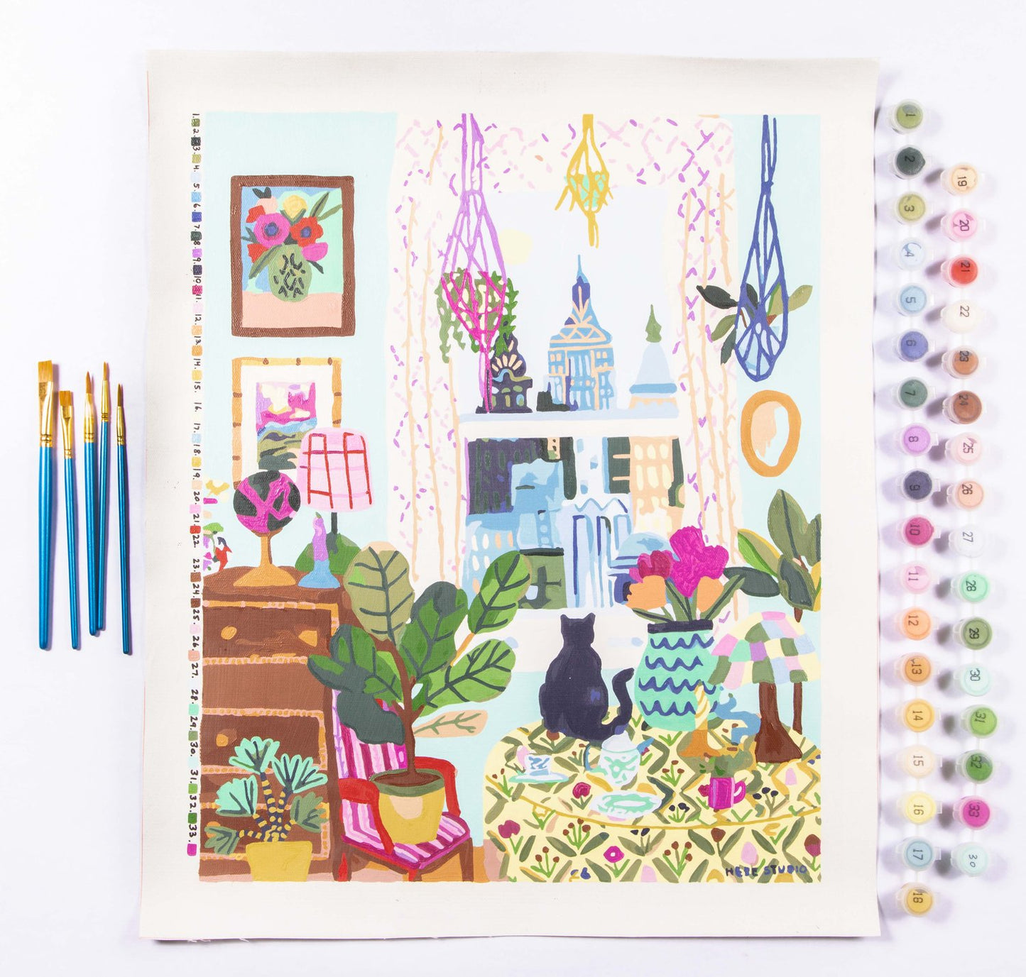 New York Apartment Paint-By-Numbers Kit