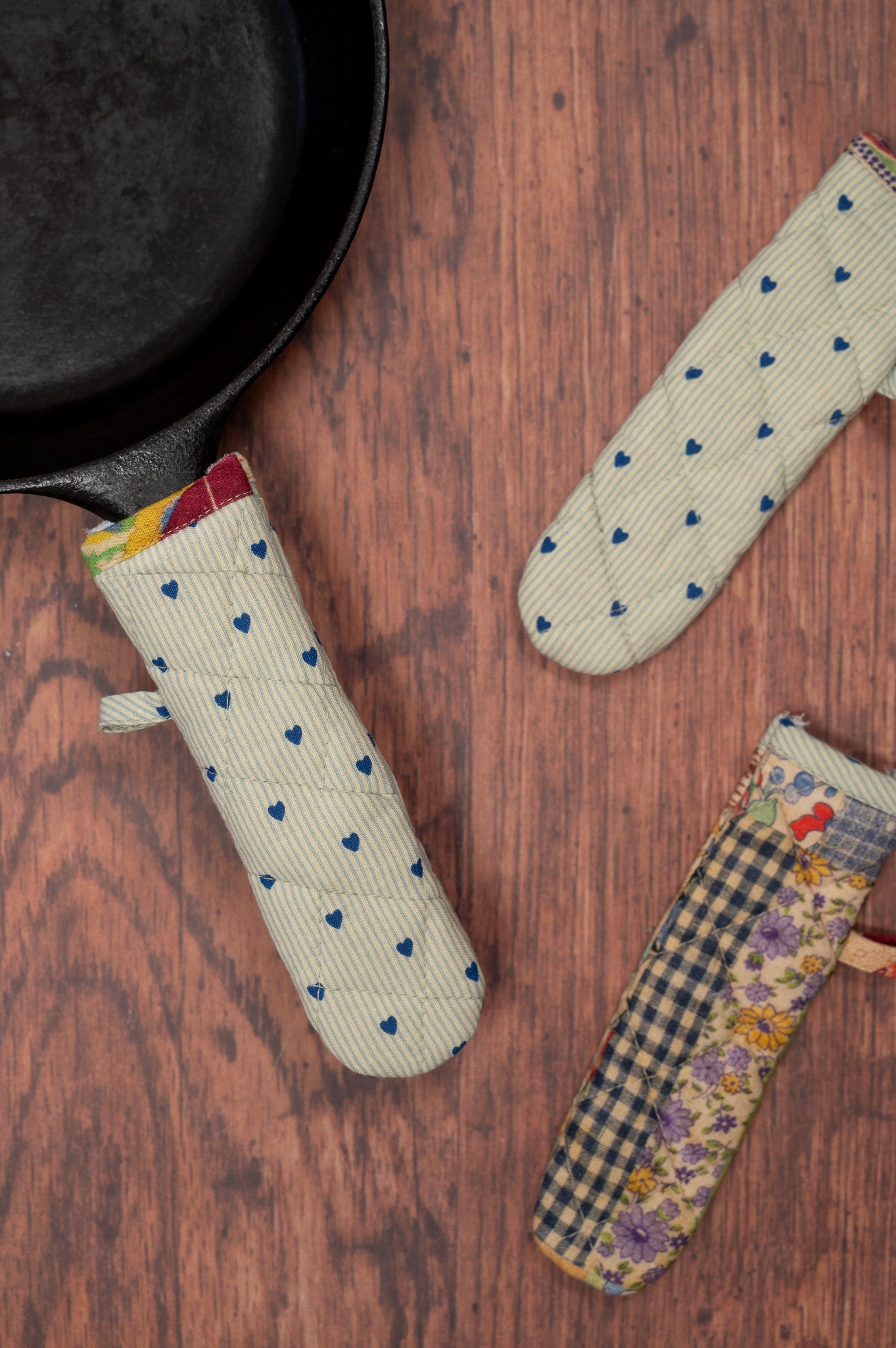 Patch Parade Skillet Handle Covers, Set of 4