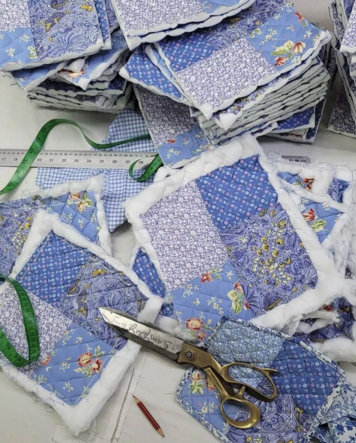 Prairie Patchwork Potholders, Set of 2