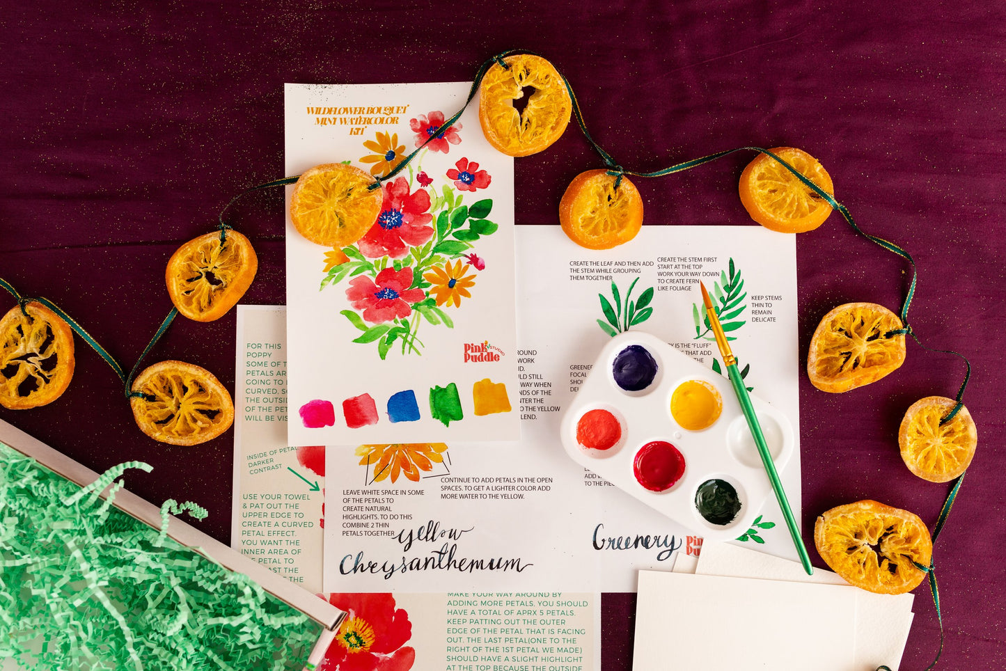 Wildflower Bouquet Watercolor Mini Kit