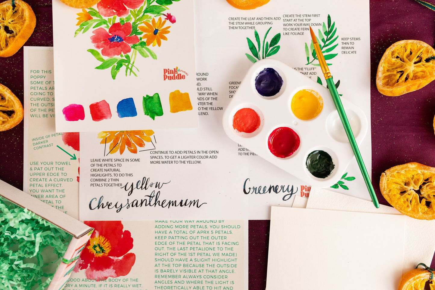 Wildflower Bouquet Watercolor Mini Kit