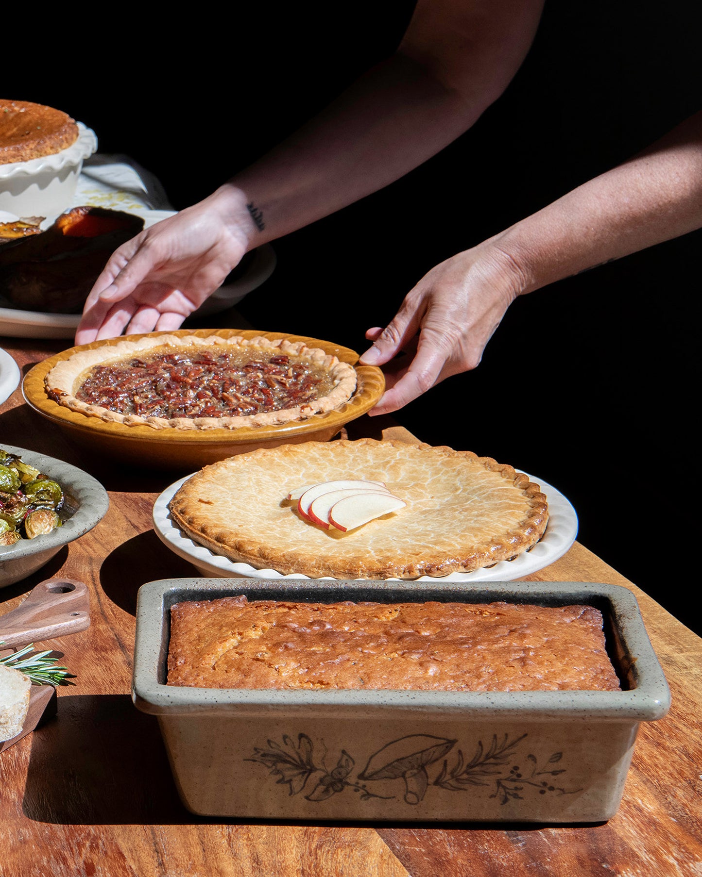 Fall Harvest Ceramic Loaf Pan