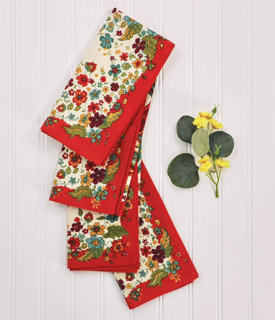 Prairie Rooster Napkins, Set of 4