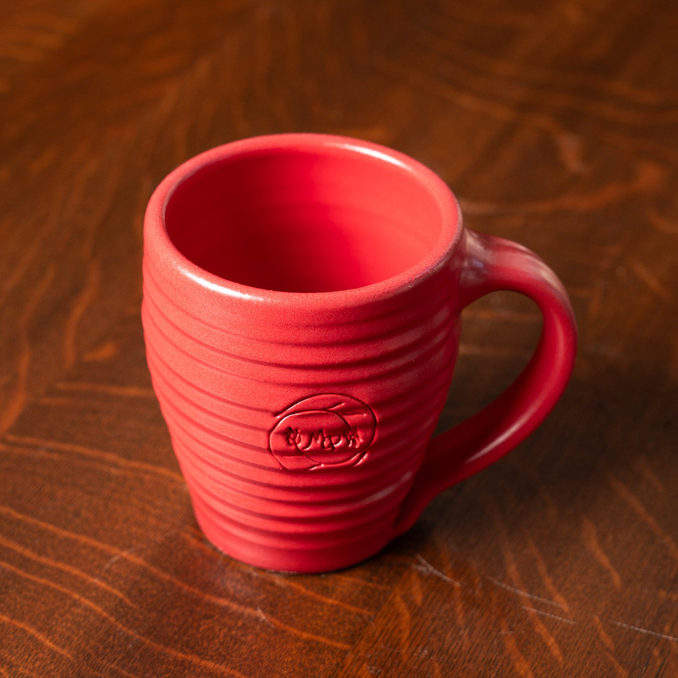 Modern Prairie Signature Impression Mug in Ruby Red