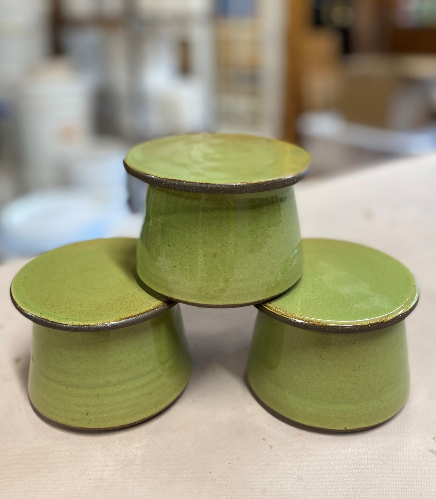 French Butter Crock in Prairie Green