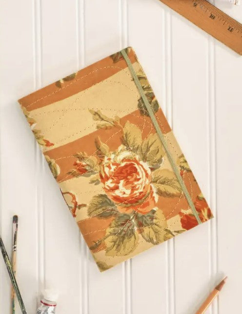 Mary Striped Blank Journal in Antique Floral