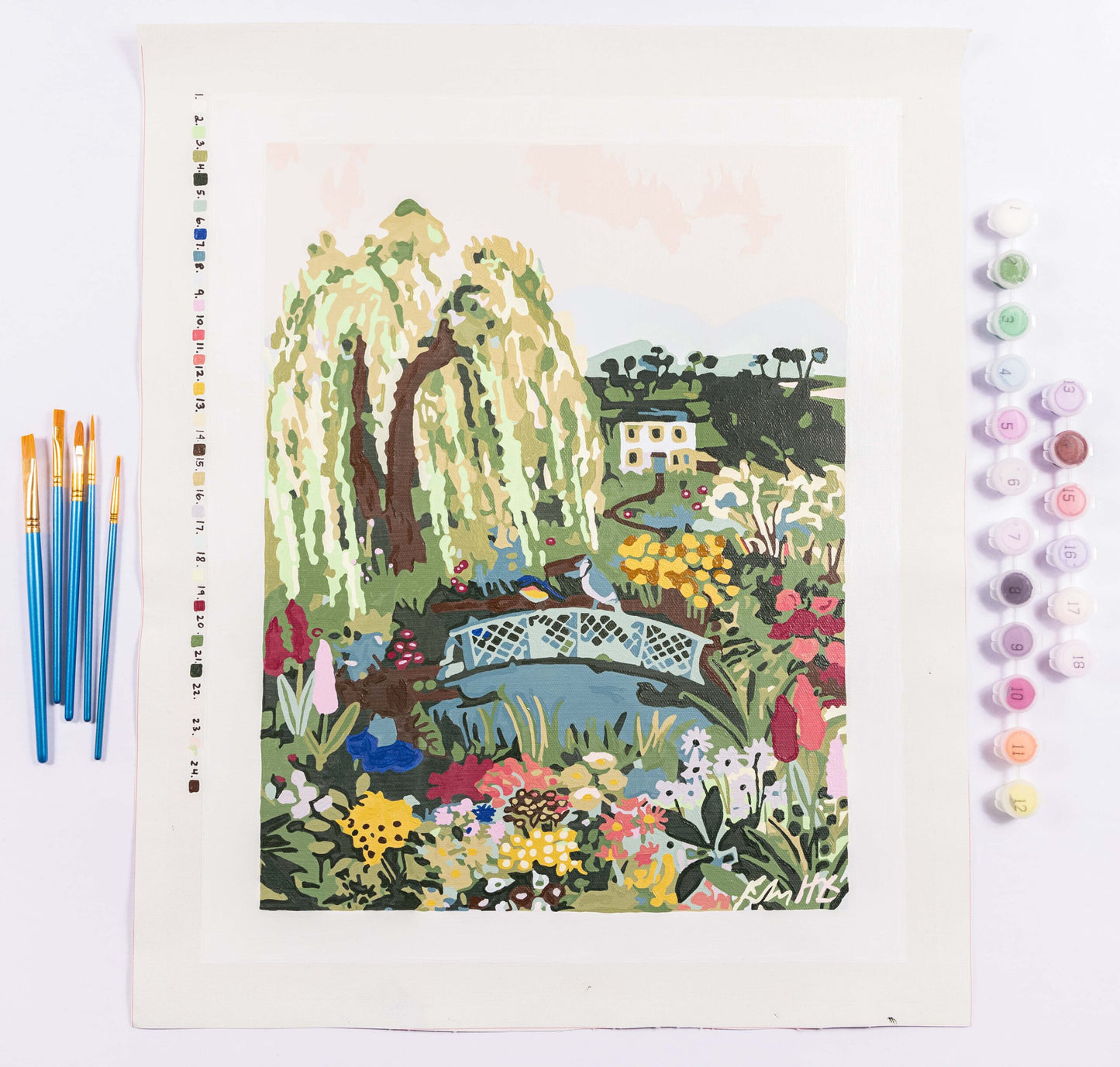 Spring Garden Paint-By-Numbers Kit