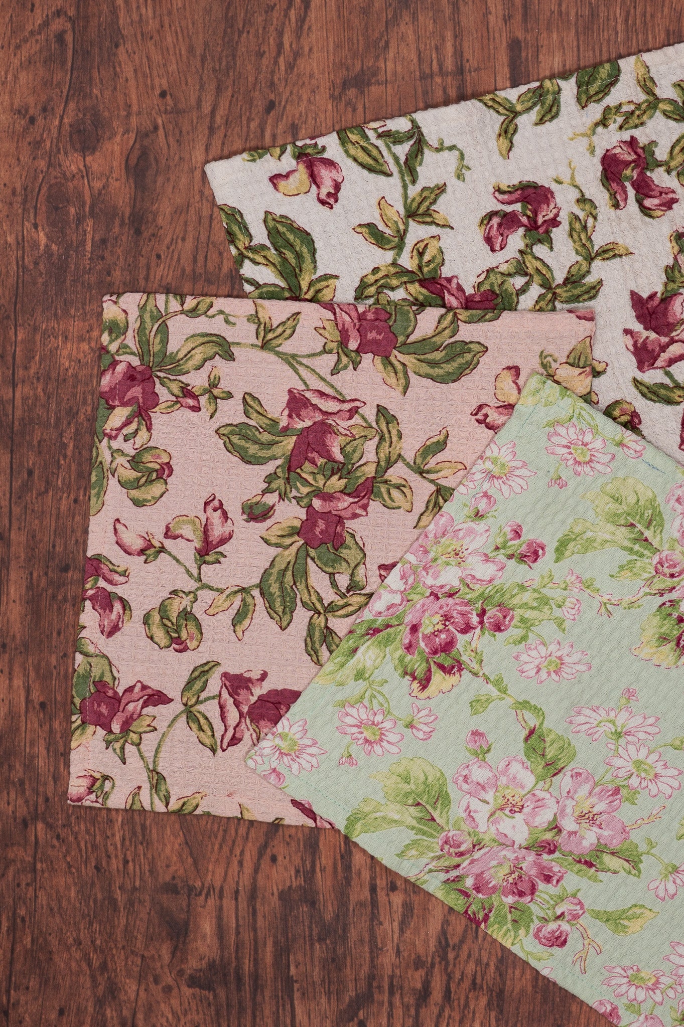 Sweet Pea Patchwork Tiny Tea Towel Bundle, Set of 6