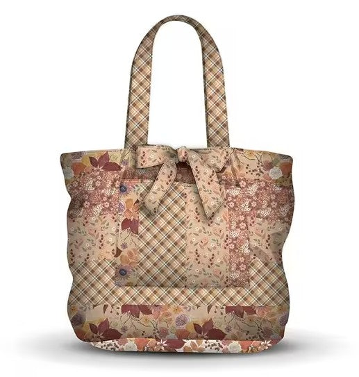 Evening on the Prairie Home Dec 42“ x 60” Cottage Core Tote Panel Sienna