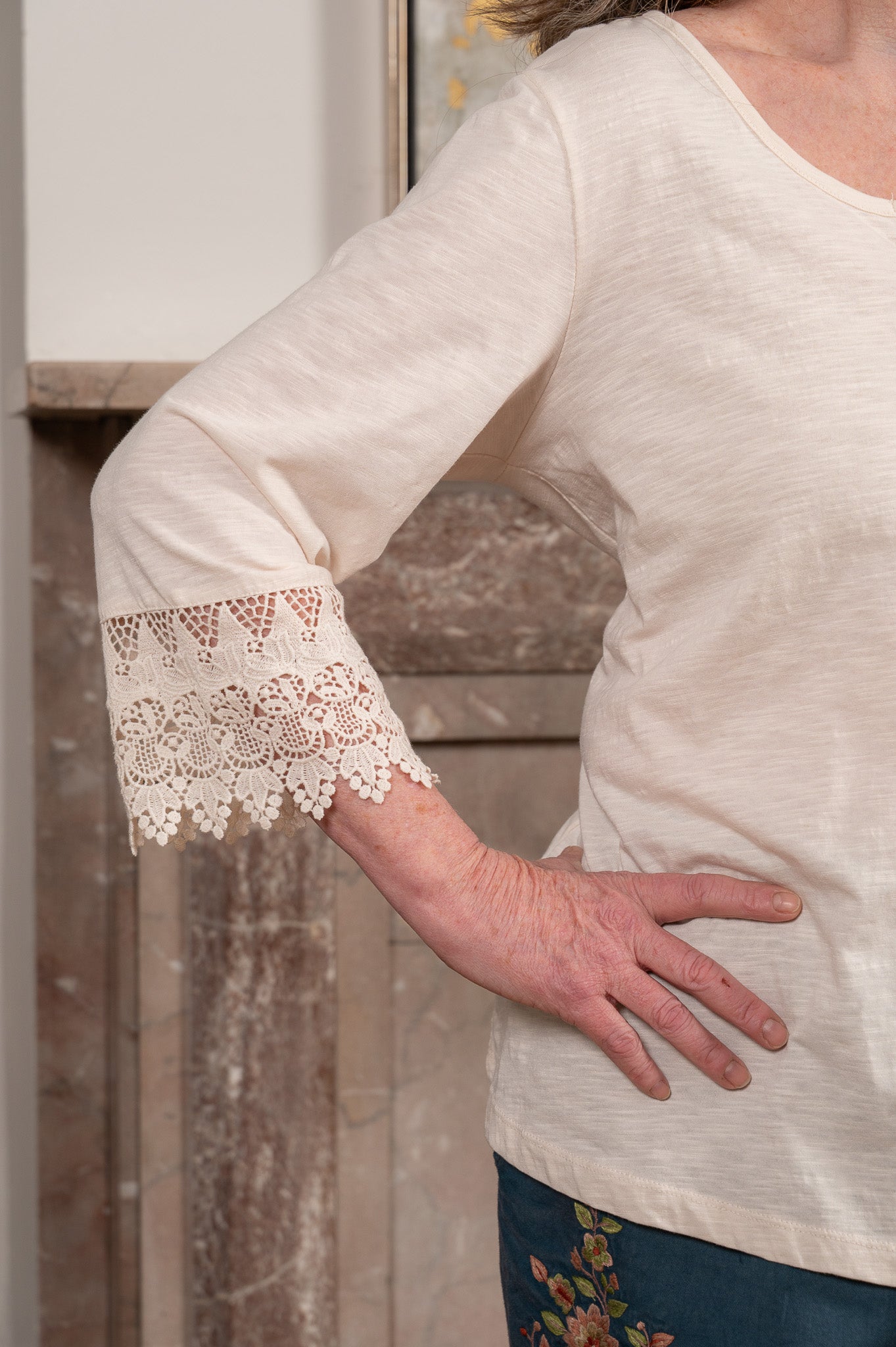 The Notch Lace Tee