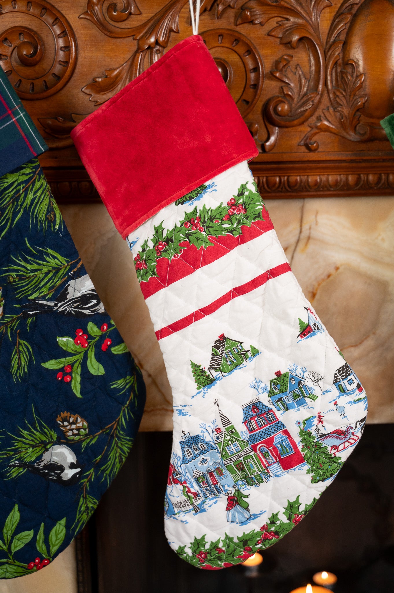Christmas Village Stocking