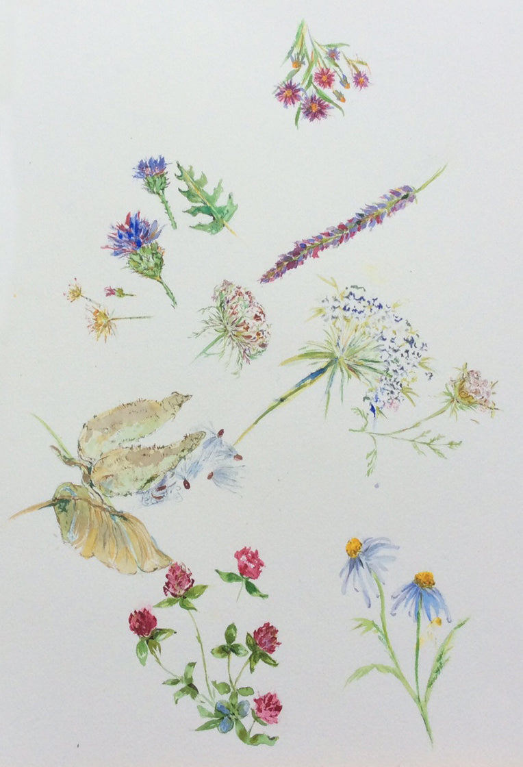 April's Field Flowers Tea Towel