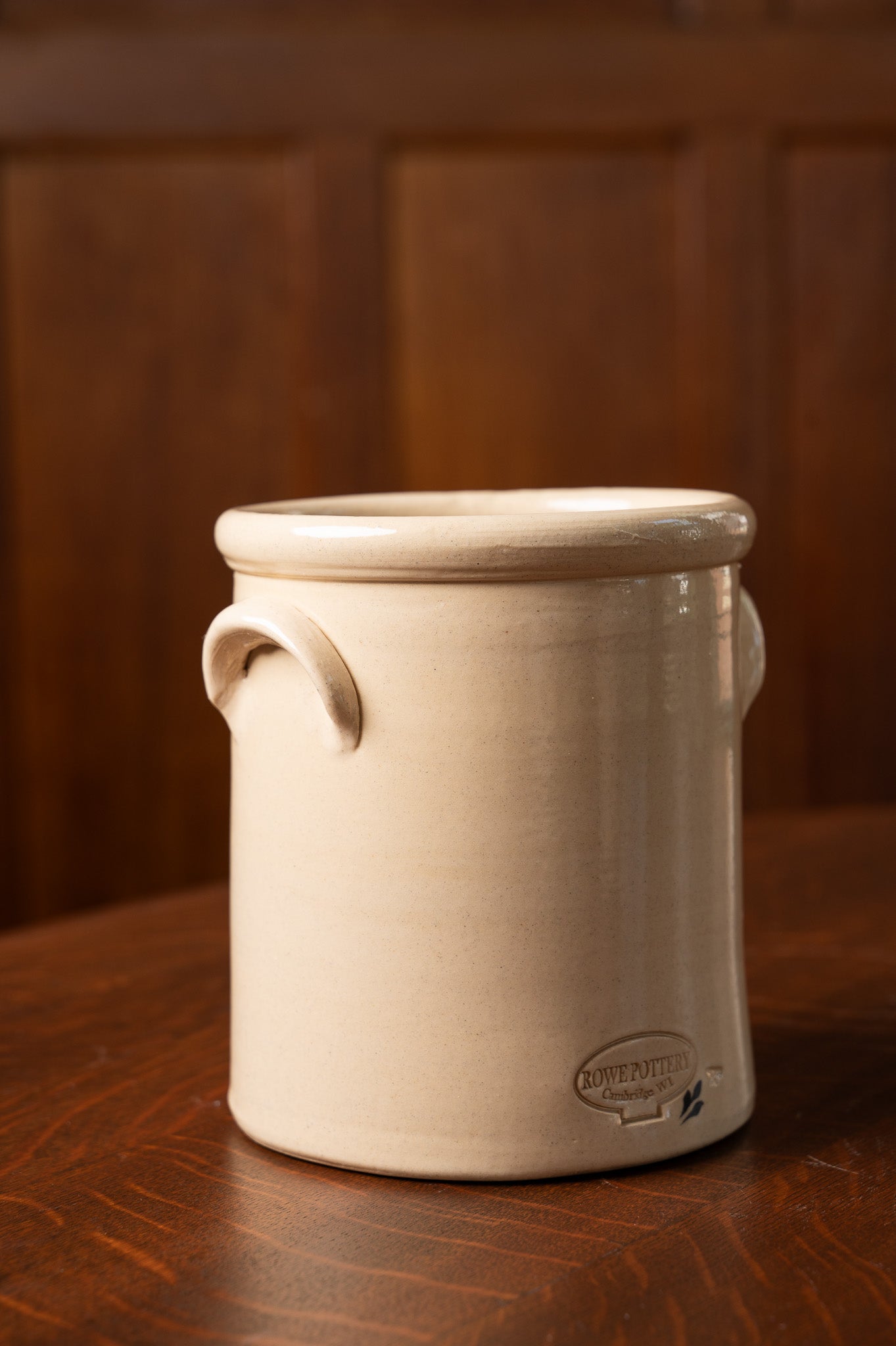 Winter Birch Handled Half-Gallon Crock