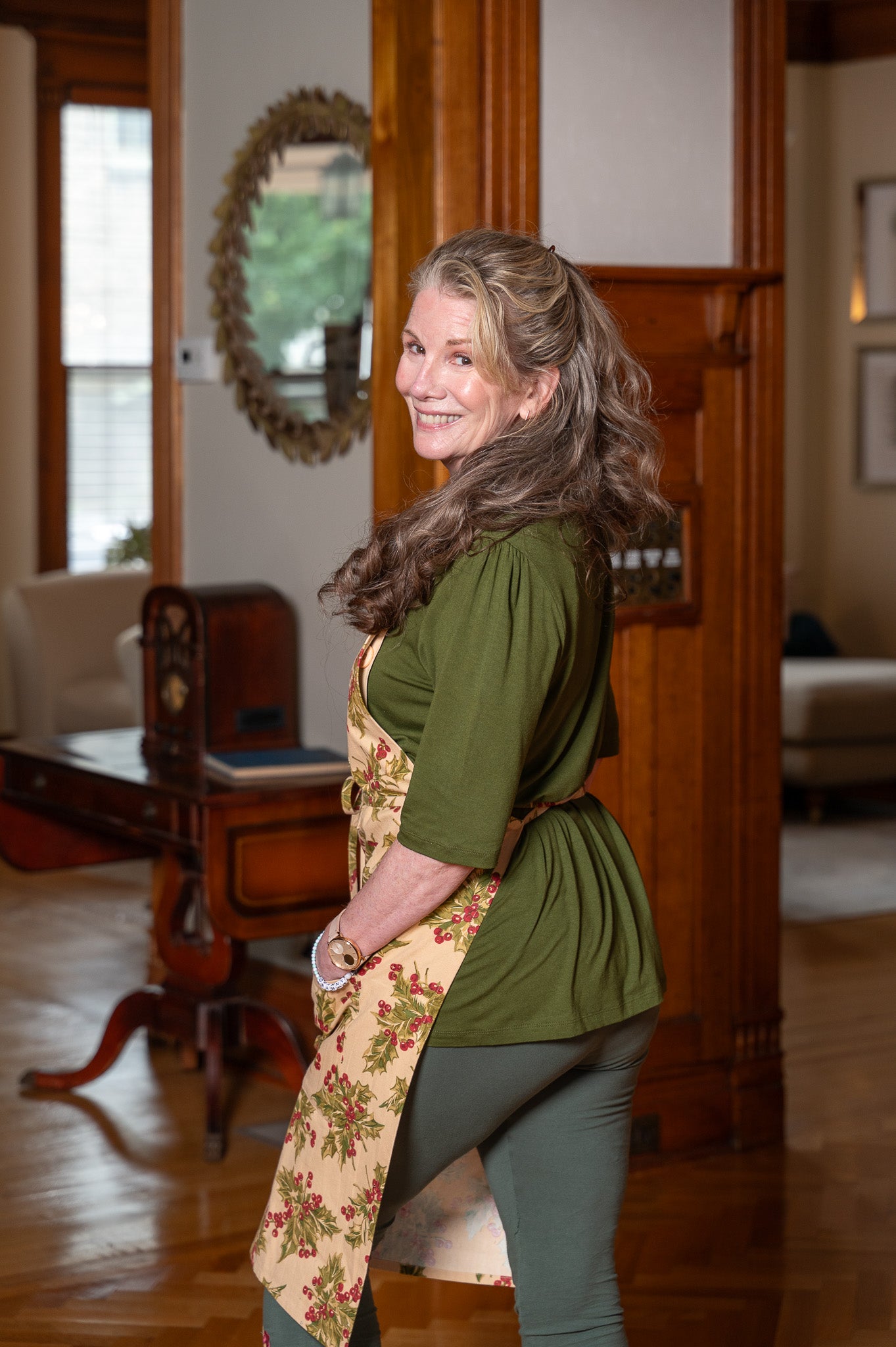 Holly Winterberry Chef Apron