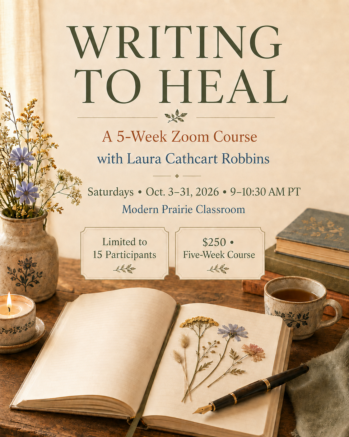 Writing to Heal: A 5-Week Zoom Course, Beginning October 3rd