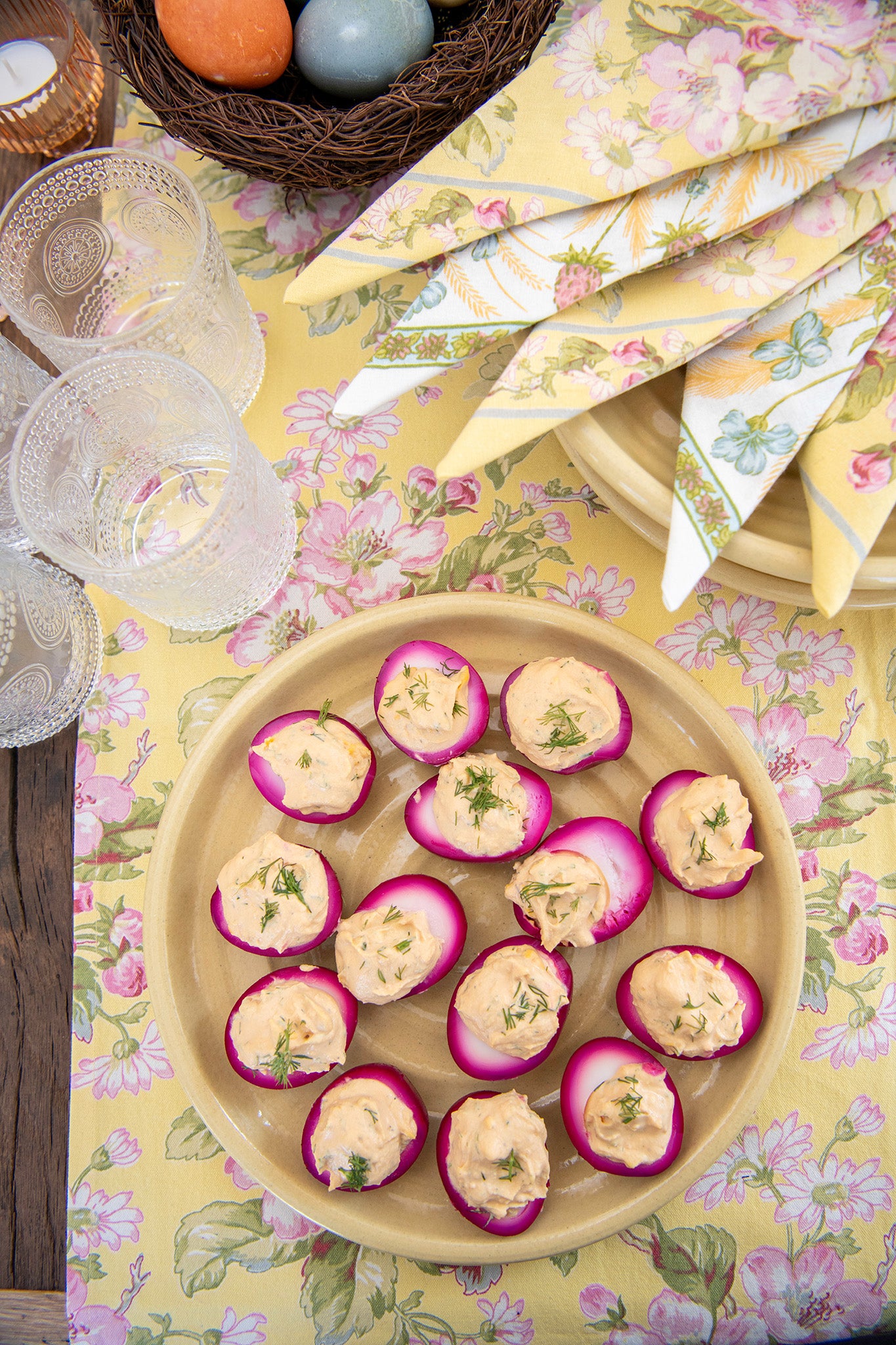 Apple Blossom Luncheon Napkins, Set of 4