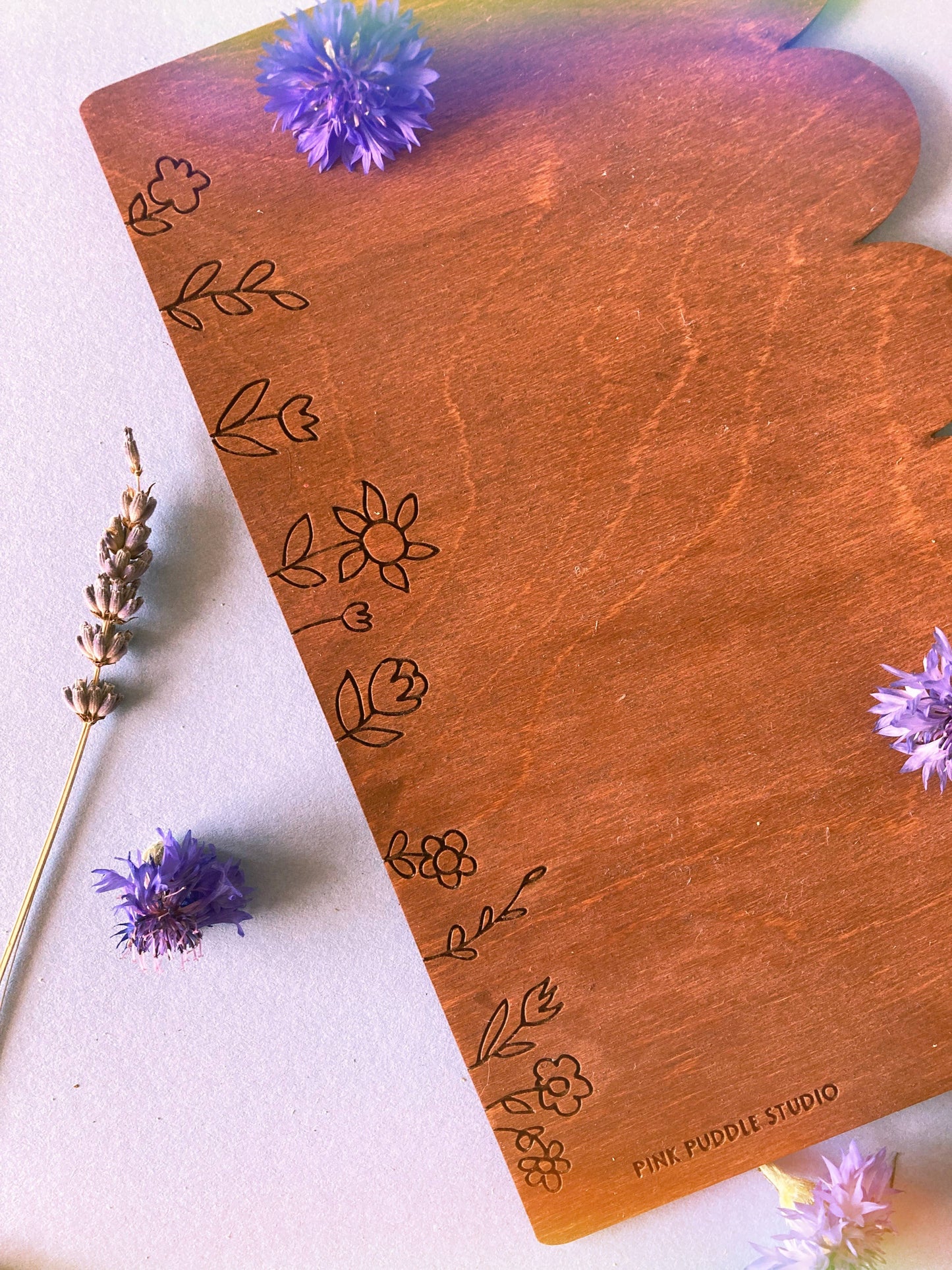 Wildflower Wood Watercolor Art Palette