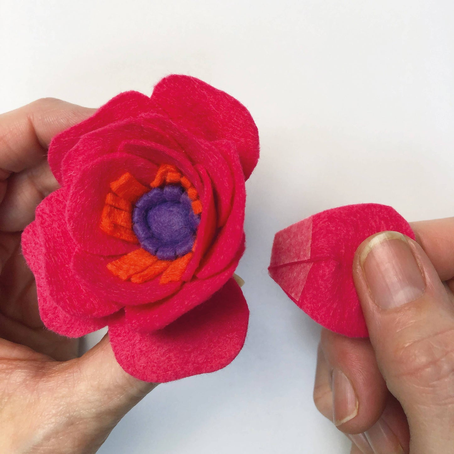 Felt Flower & Macrame Kit in Spring Wreath