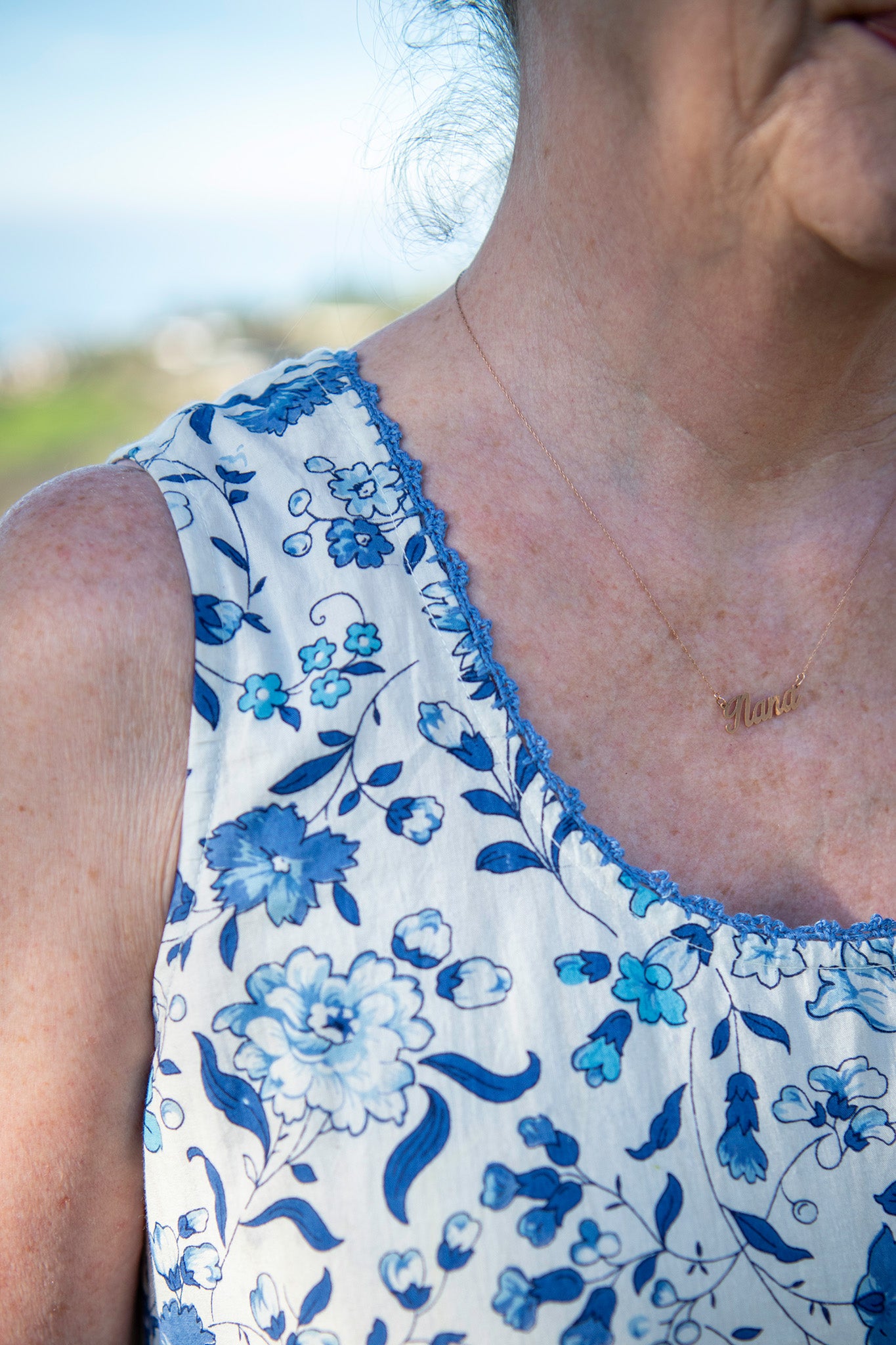 Beach Haven Dress in Porcelain Floral