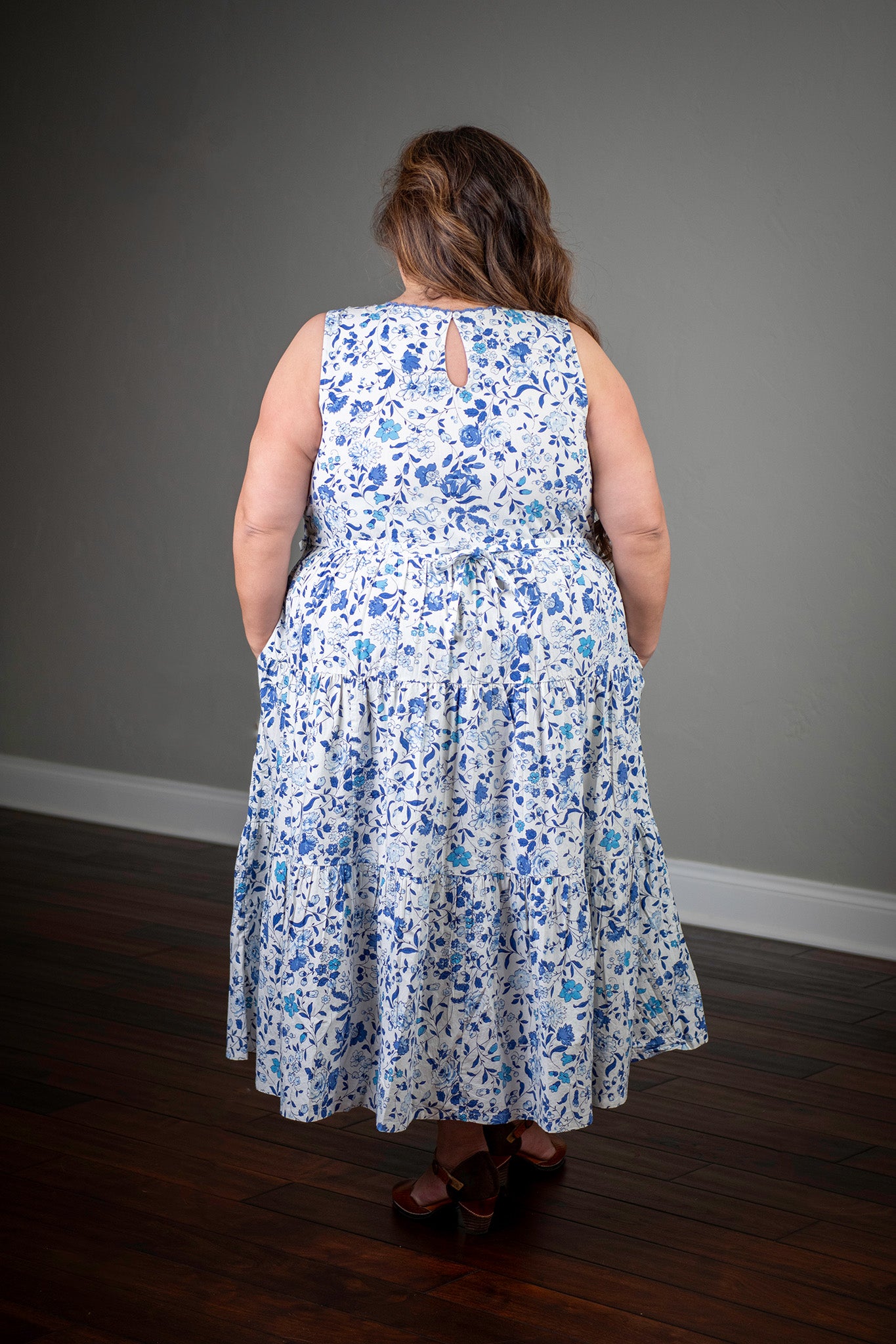 Beach Haven Dress in Porcelain Floral