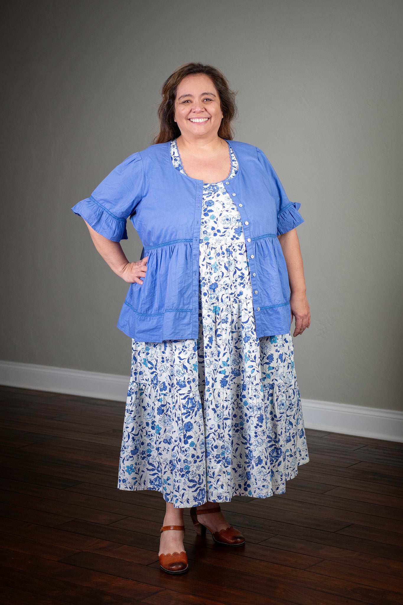 Bianca Blouse in Periwinkle