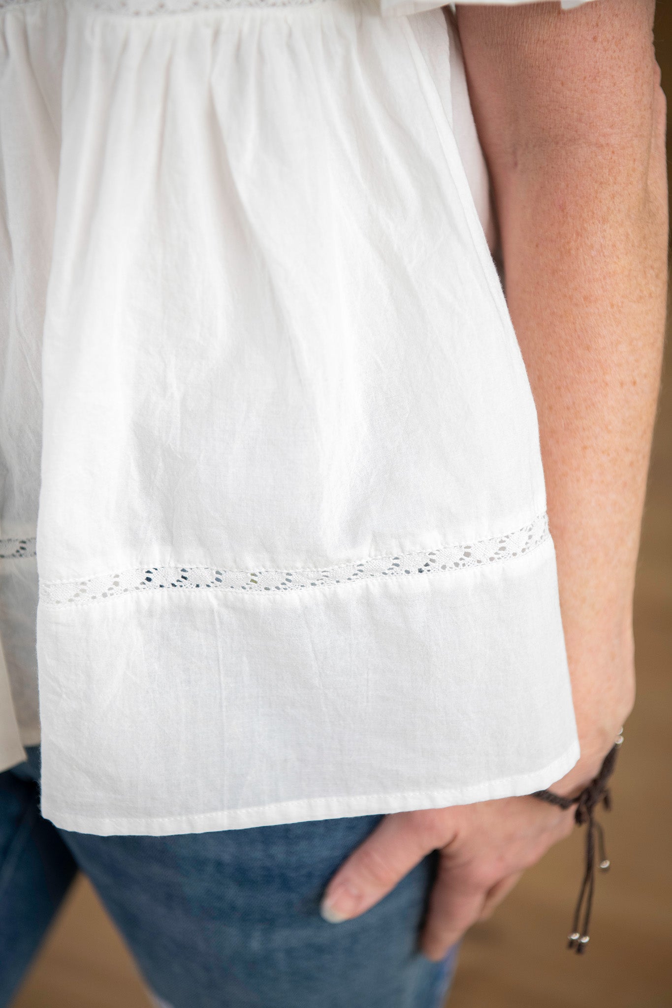 Bianca Blouse in Broken White
