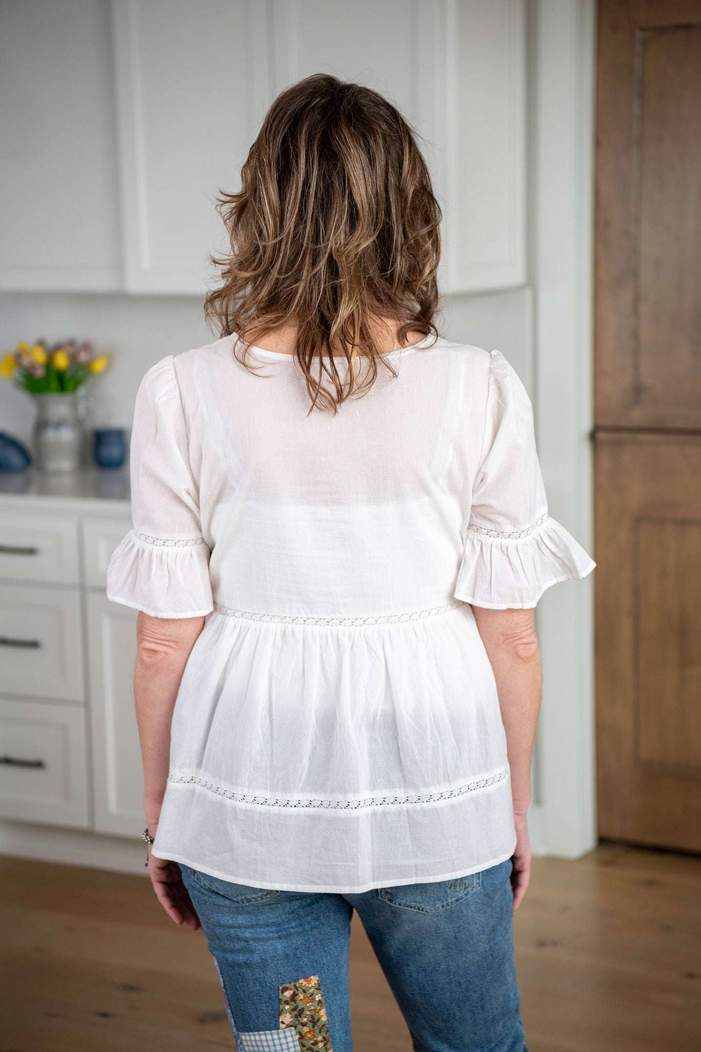 Bianca Blouse in Broken White