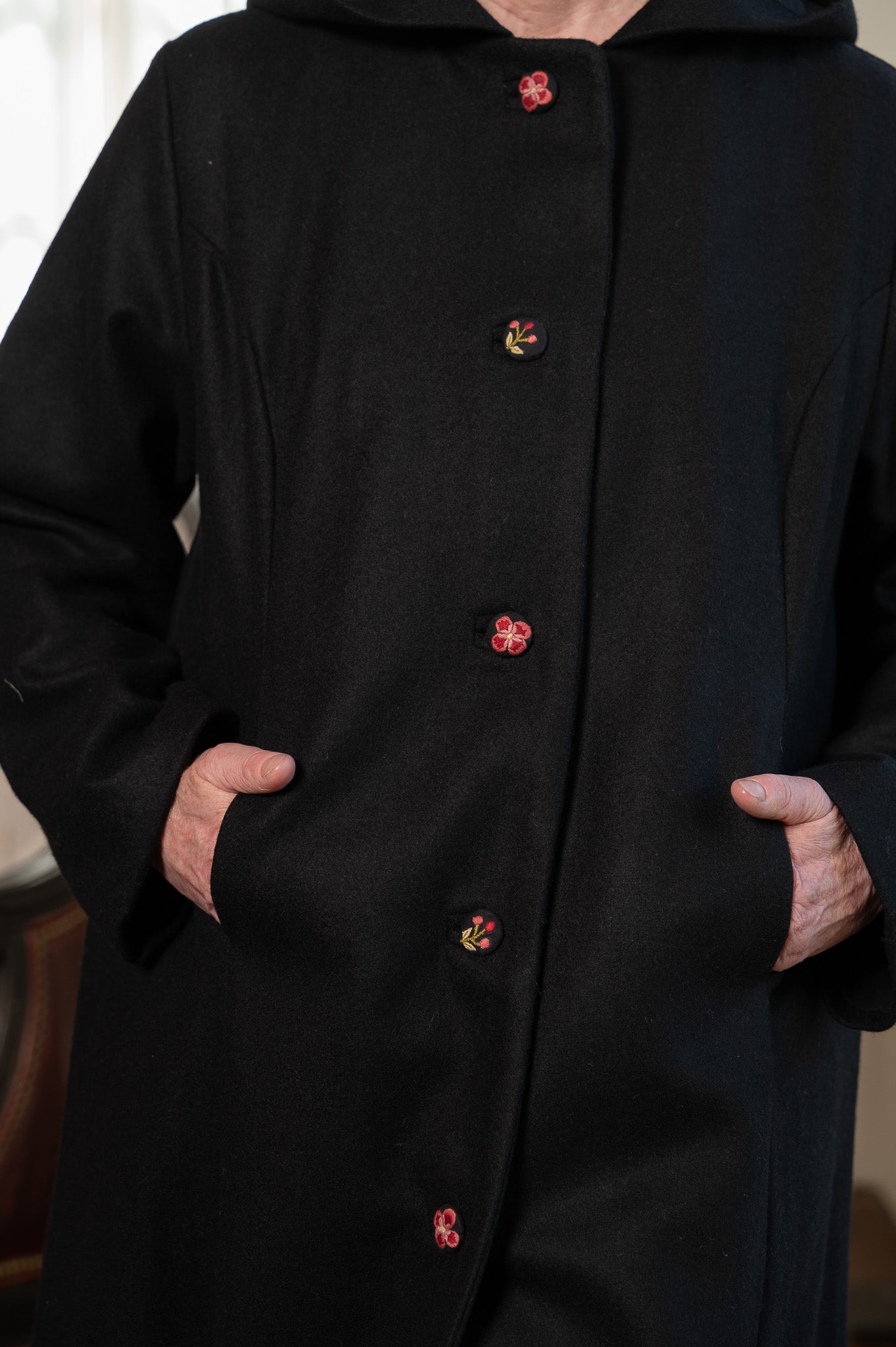 The Bramble Rose Jacket in Black