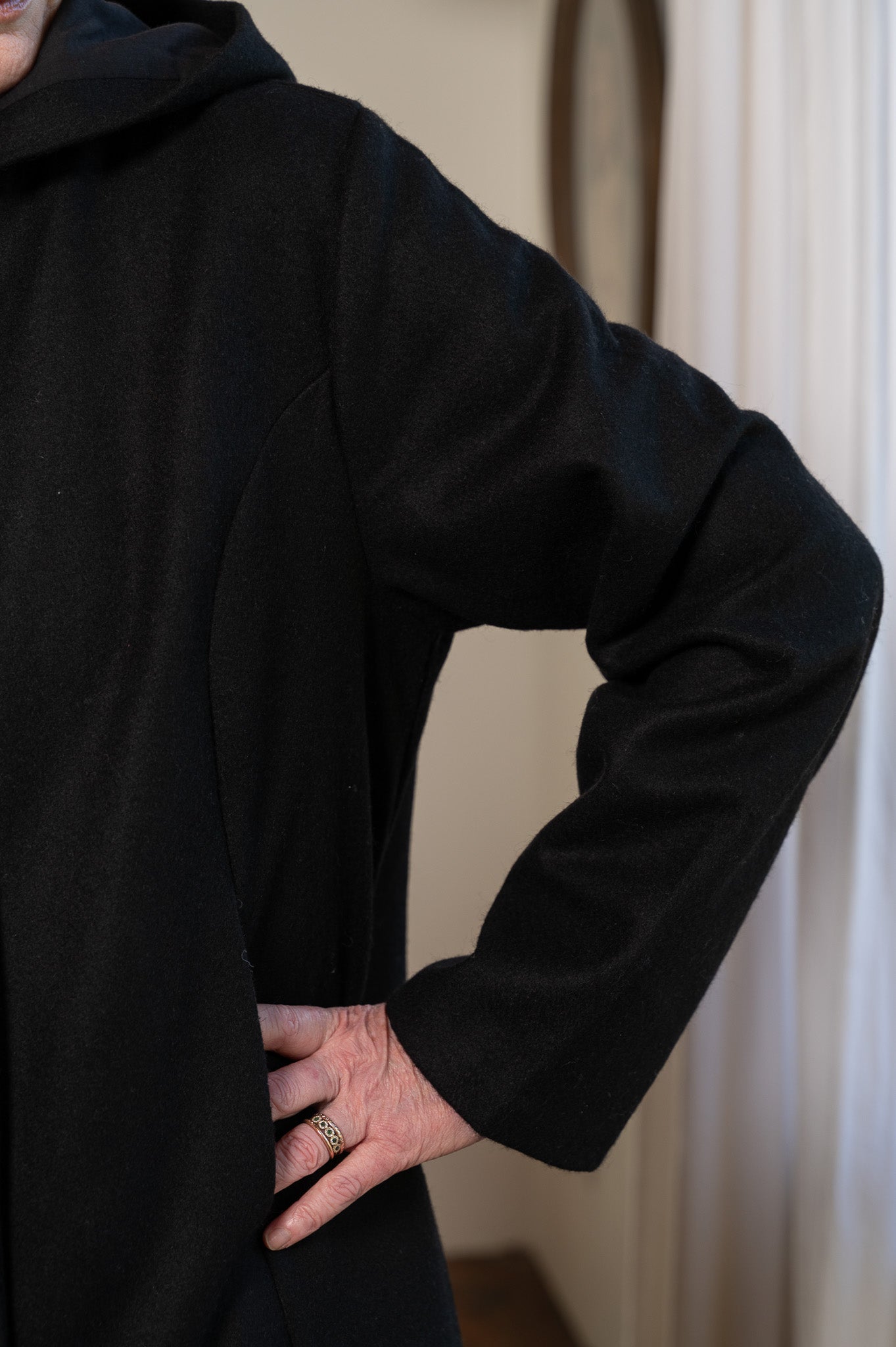 The Bramble Rose Jacket in Black