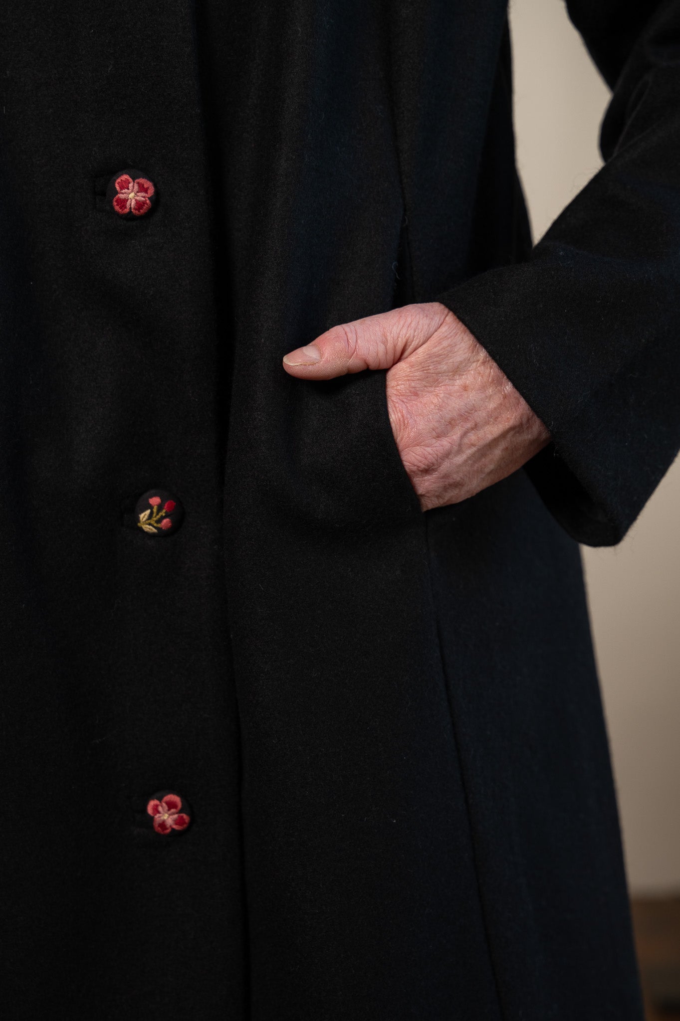 The Bramble Rose Jacket in Black