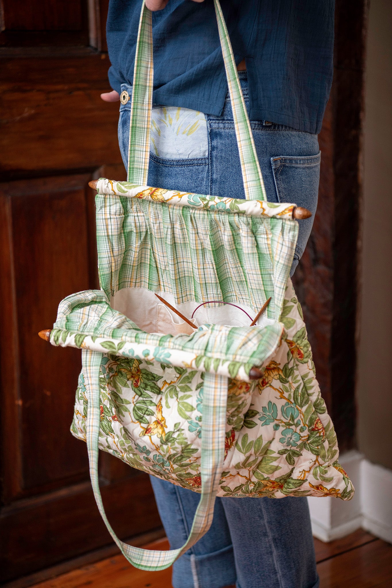 Butterfly Garden Knitting Bag
