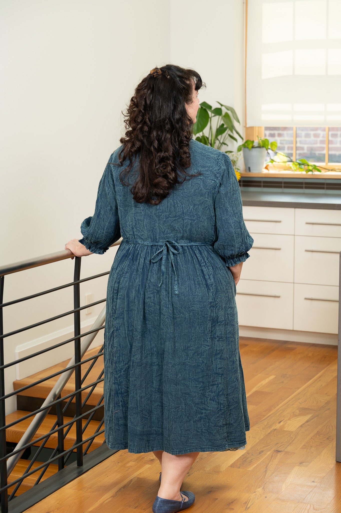 Celeste Dress in Dark Blue