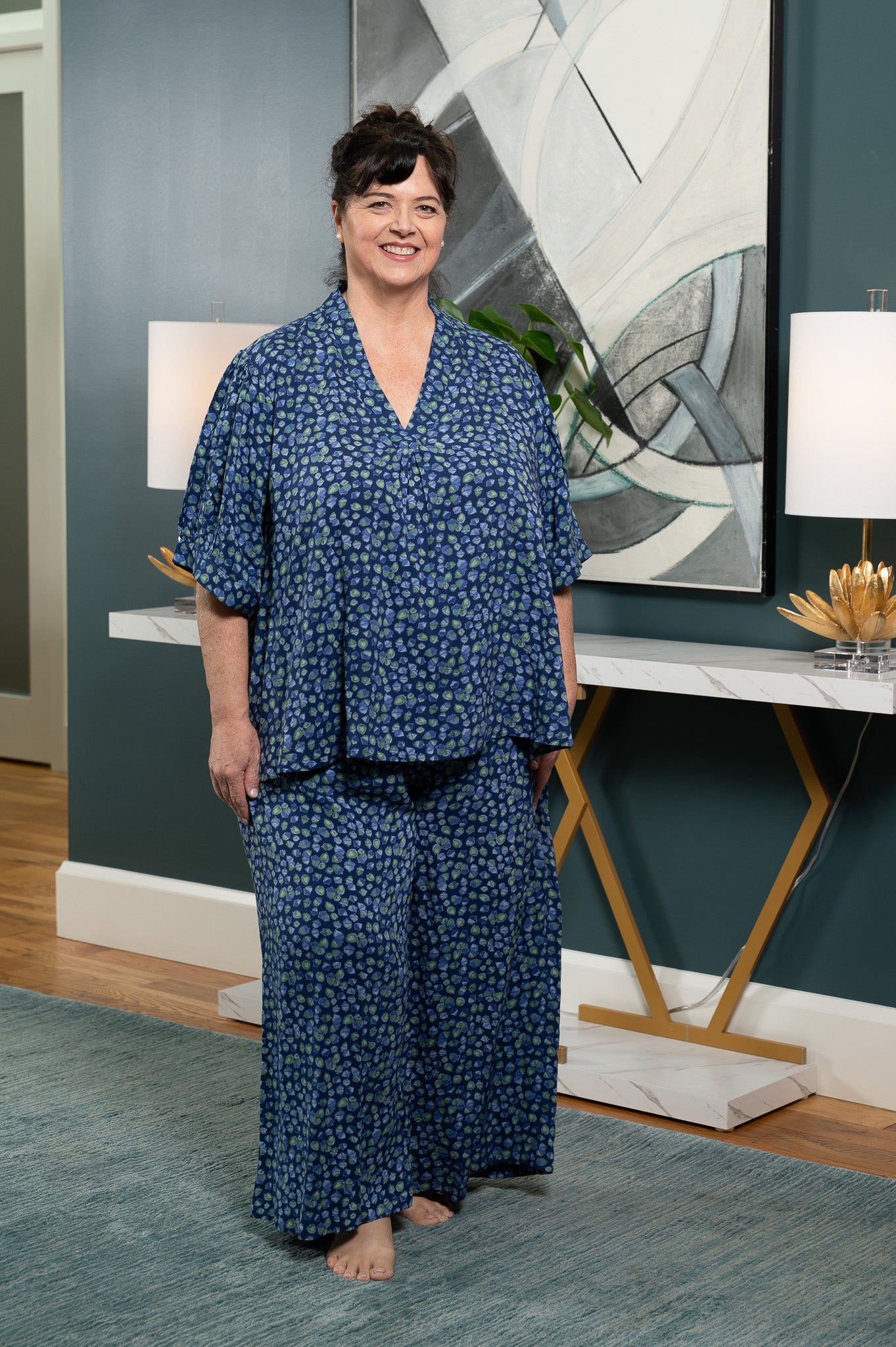 Conflower Fog Pajama Set