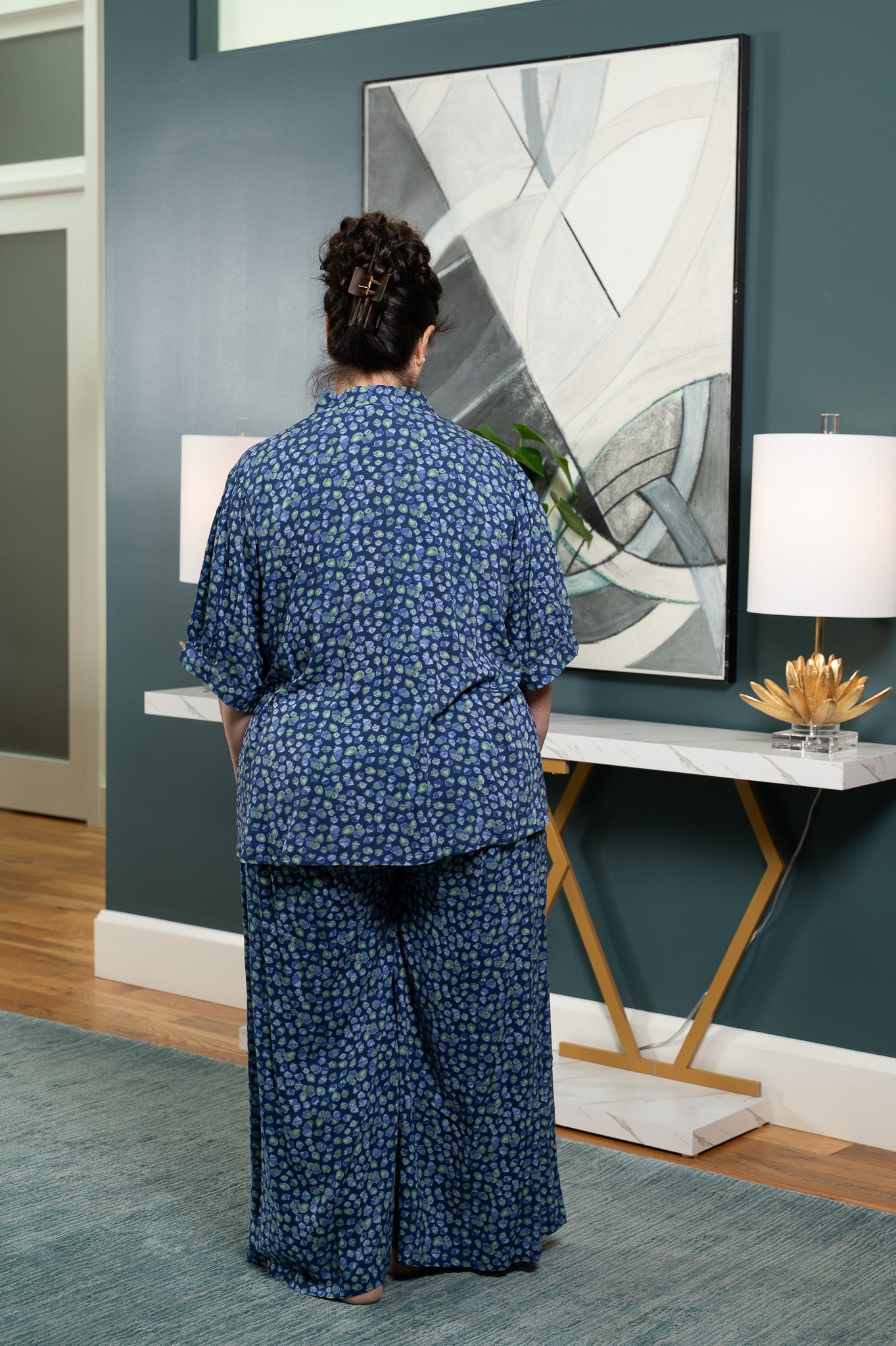 Conflower Fog Pajama Set