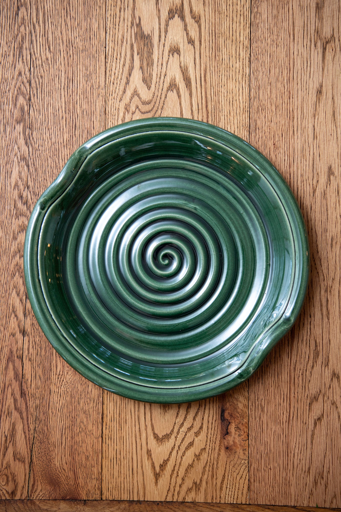 Emerald Fields Ceramic Handled Serving Platter
