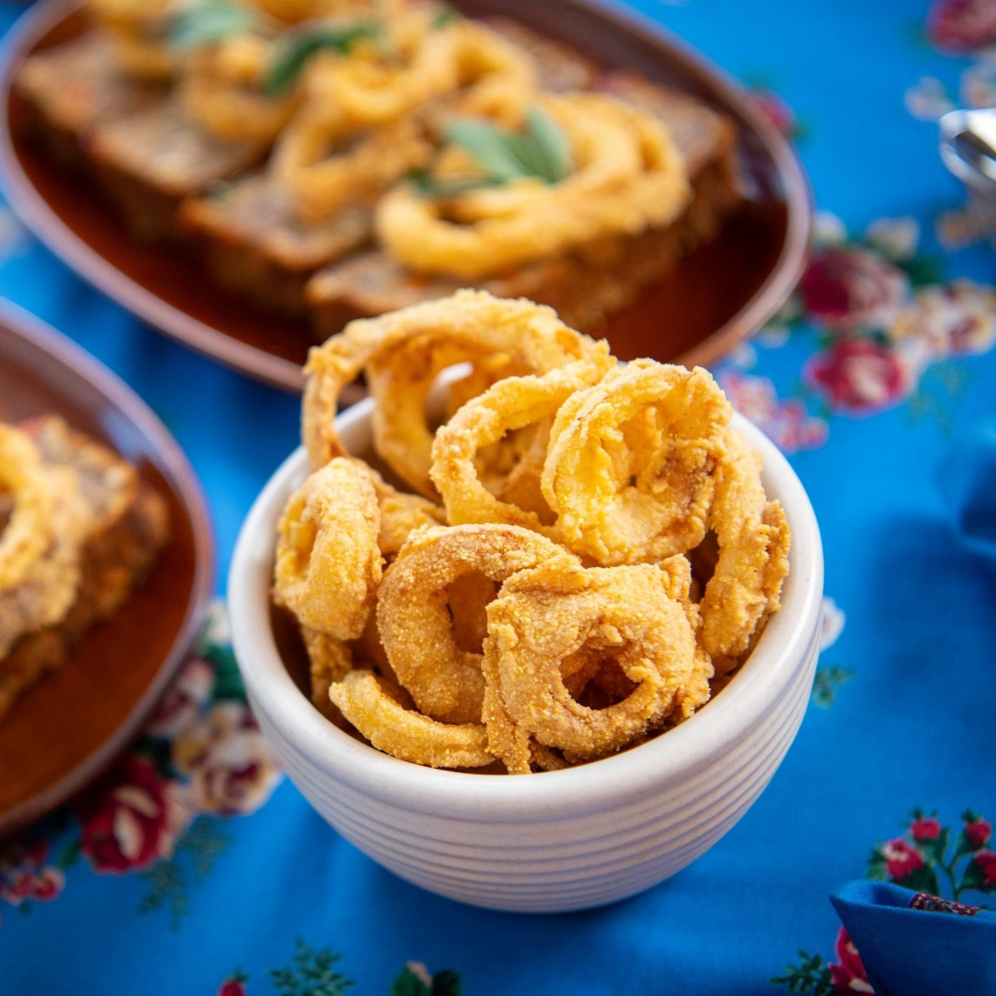 Let's Dip Again Small Ridges Bowl in Prairie Linen