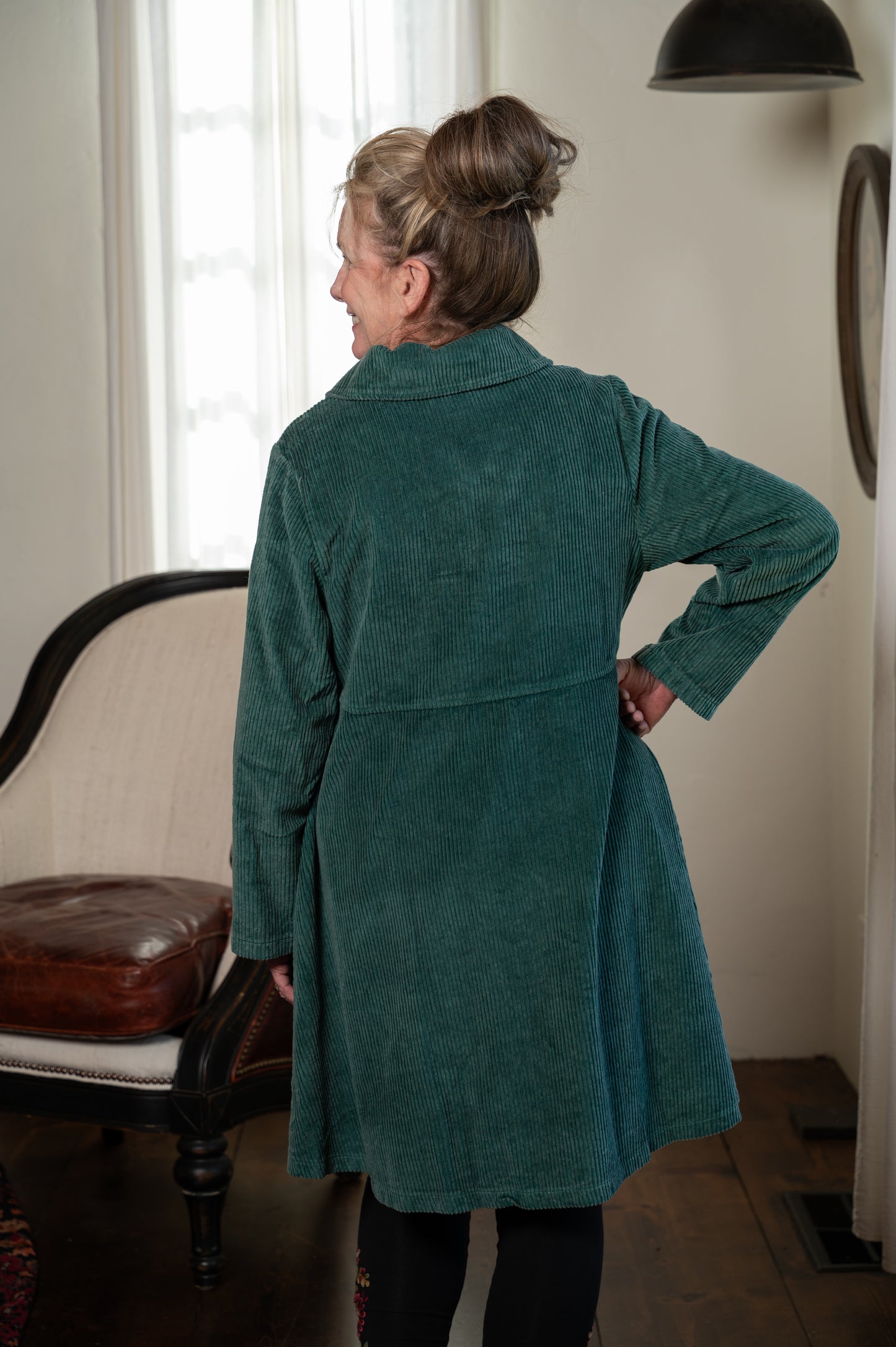 Farmer's Market Cord Jacket in Sunwashed Green