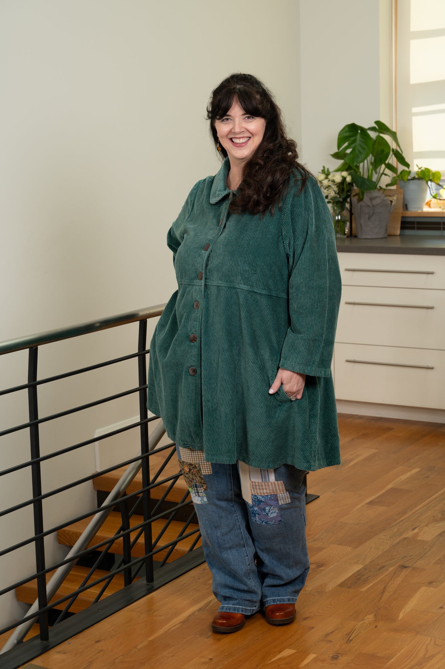 Farmer's Market Cord Jacket in Sunwashed Green