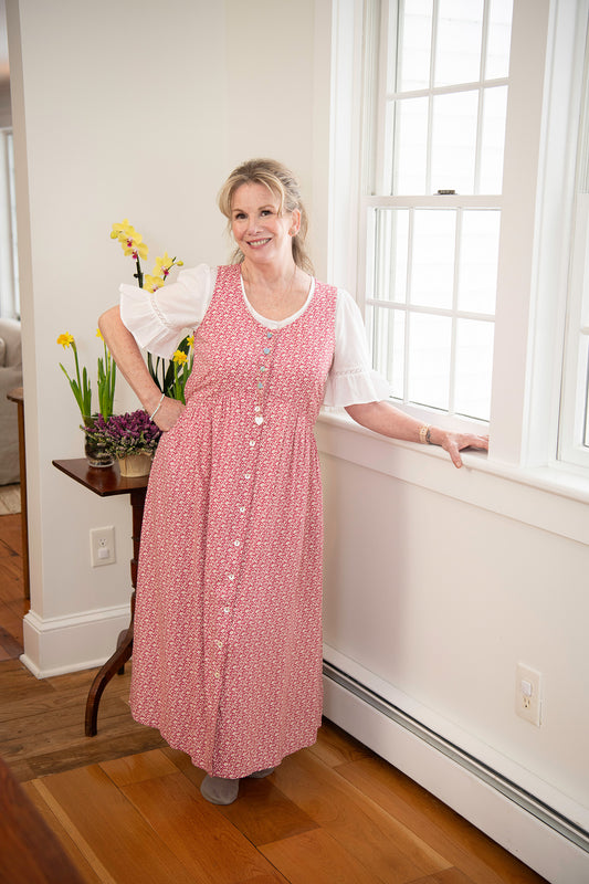 Forget-Me-Not Sleeveless Dress in Rose