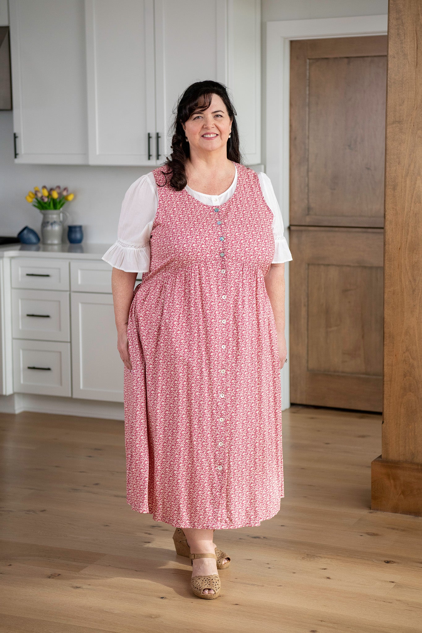 Forget-Me-Not Sleeveless Dress in Rose