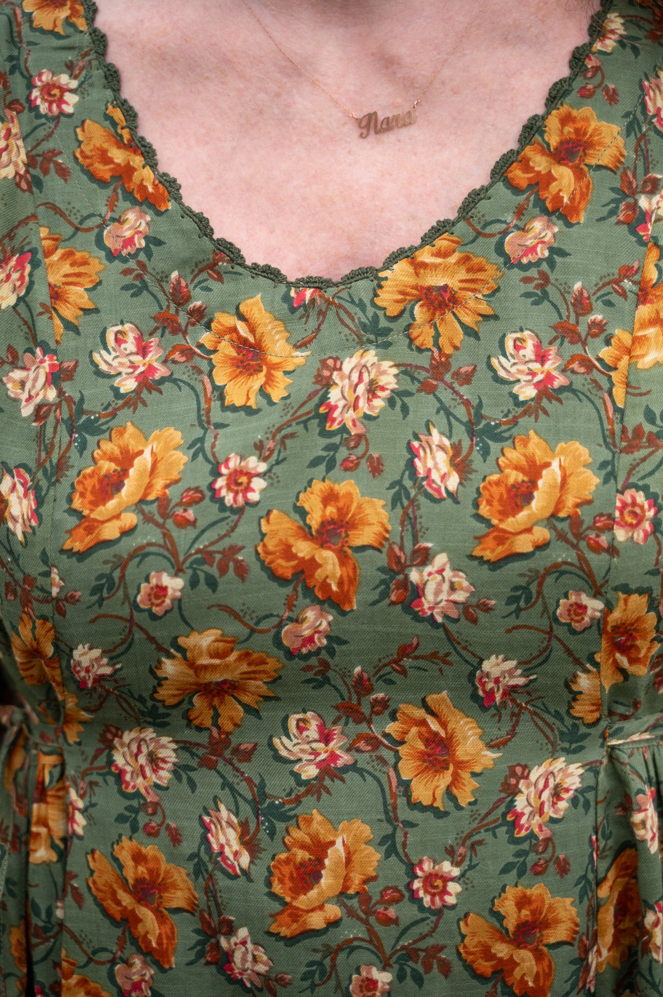 The Golden Flower Dress